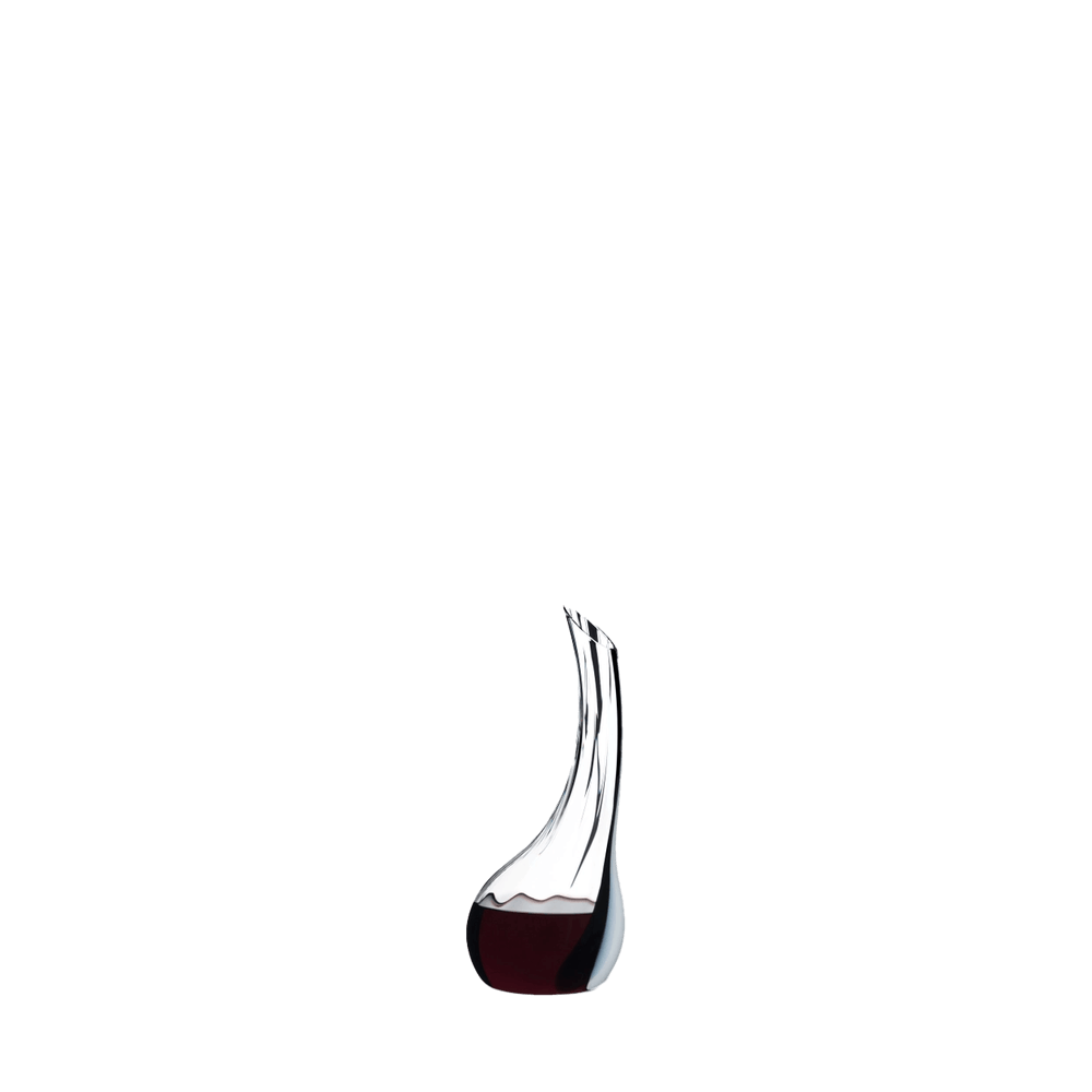 Decanter Cornetto Single Fatto a Mano Black White Black Optical (Riedel)